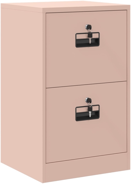 vidaXL Aktenschrank Rosa 44 x 50 x 106,5 cm Kaltgewalzter Stahl 891611