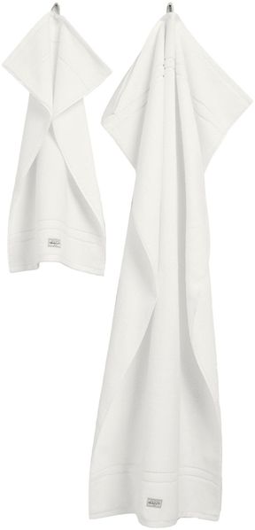 GANT Handtuch/Duschtuch-Set, 4-teilig - PREMIUM TOWEL, Frottee, 50x70 und 70x140 Weiß Set Bild 2