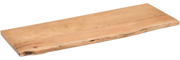 Holzplatte Arya mit echter Baumkante (einseitig), 60 x 30 cm, Akazienholz eichefarben, massiv & lackiert 140109170