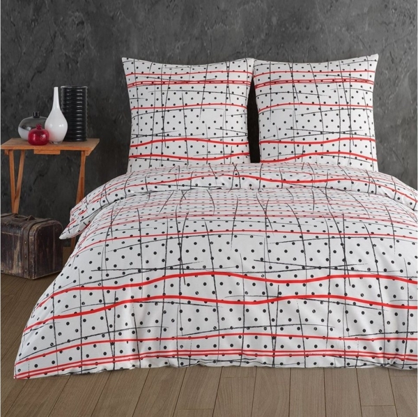 Buymax Bettwäsche Lara, Renforcé, 3 teilig, Premium 100% Baumwolle Bettbezug-Set 200x220 cm mit Reißverschluss Bild 5