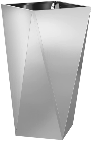 vidaXL Pflanzkübel Silber 40 x 40 x 75 cm Verzinkter Stahl 883790