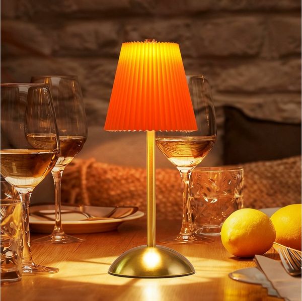 Nettlife LED Tischleuchte 2er Schwarz/Grün/Weiß/Orange/Graublau Stoff Retro Nachttischleuchte, 3 Lichtfarben Akku-Betrieb USB-ladbar, Schlafzimmer Wohnzimmer Arbeitszimmer Büros Eingangsbereiche