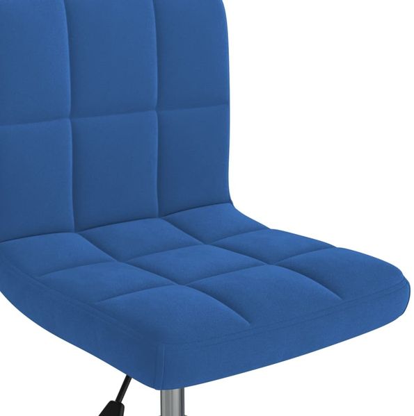 vidaXL Bürostuhl Drehbar Blau Samt [334360] Bild 7