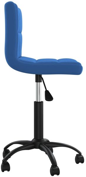 vidaXL Bürostuhl Drehbar Blau Samt [334360] Bild 4