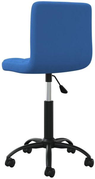 vidaXL Bürostuhl Drehbar Blau Samt [334360] Bild 5