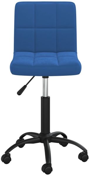 vidaXL Bürostuhl Drehbar Blau Samt [334360] Bild 3
