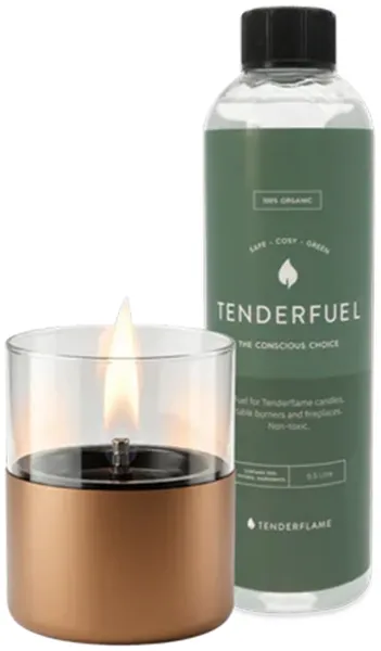 Tenderflame Lilly Starter-Set Copper inkl. Tenderfuel 0,5l