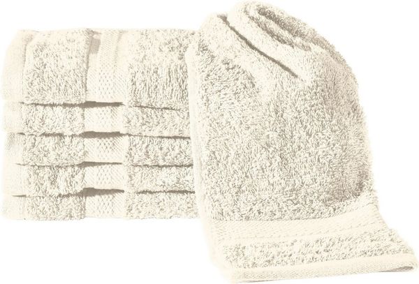 REDBEST Gästehandtuch Gästetuch "Chicago" 6er-Pack, Frottier, Walk-Frottier Uni