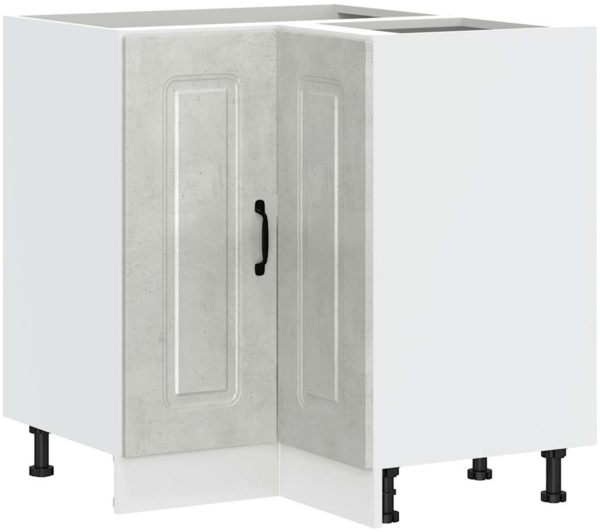 vidaXL Küchen-Eckunterschrank Kalmar Betongrau Holzwerkstoff 853511