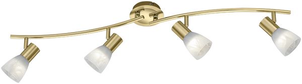 Exquisiter 24 Watt LED Strahler in Messing matt Bild 2