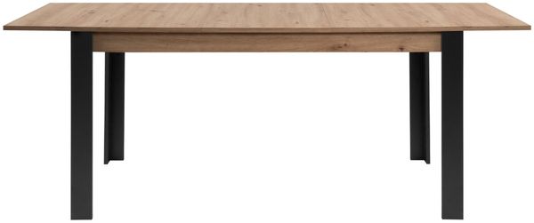 Calicosy 'TOLOSA' Ausziehbarer Esstisch von 150 bis 200 cm Eiche und Schwarz - Helles Holz Bild 4