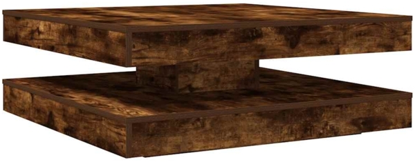 vidaXL Couchtisch 360-Grad Drehbar Räuchereiche 90x90x34,5 cm 3321355