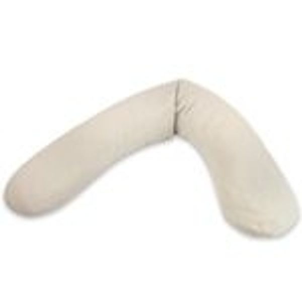 Theraline Stillkissen "Das Original" Polyester Hohlfaser Bezug 190 cm 192 Sandbeige. Musselin