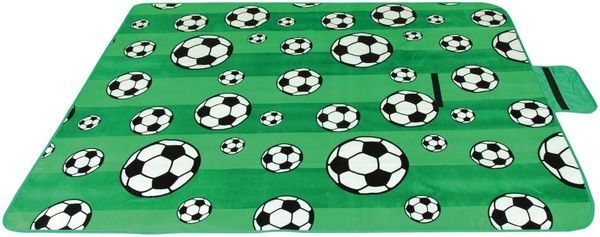 Picknickdecke wasserabw. mit Fotodruck, Auswahl: Größe - 80x120 cm Design - Fussball, Stranddecke Kofferraumunterlage Campingdecke