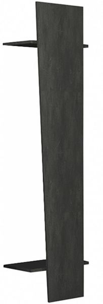Dmora Eingangsmöbel Allinko, moderner Multifunktionseingang, Mehrzweckschrank für die Eingangshalle, 100 % Made in Italy, 50 x 30 x 200 cm, Anthrazit,