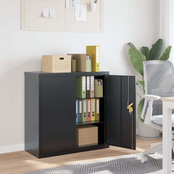 vidaXL Aktenschrank Anthrazit 90x40x90 cm Stahl 339731