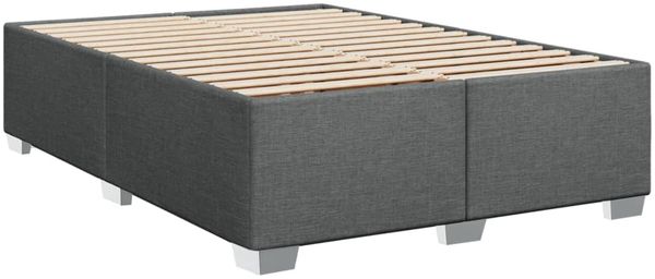 vidaXL Boxspringbett mit Matratze Dunkelgrau 160x200 cm Stoff 3288247 Bild 8