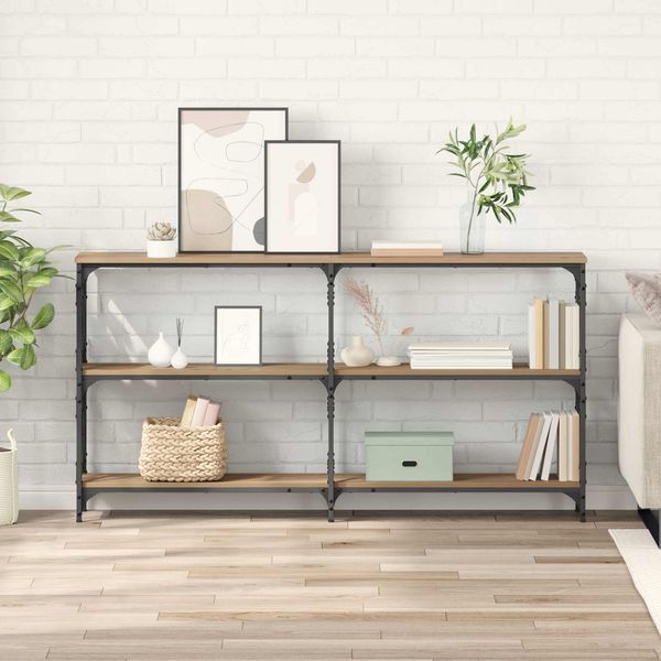 vidaXL Konsolentisch Artisan-Eiche 156 x 28 x 80,5 cm Holzwerkstoff 882785