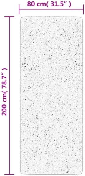 vidaXL Teppich HUARTE Kurzflor Weich und Waschbar Waldgrün 80x200 cm 375091 Bild 3