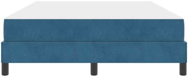 vidaXL Boxspringbett mit Matratze Dunkelblau 160 x 200 cm Stoff 3398705 Bild 5