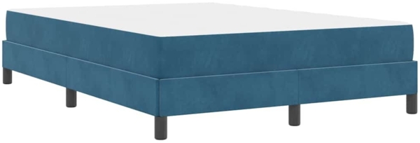 vidaXL Boxspringbett mit Matratze Dunkelblau 160 x 200 cm Stoff 3398705 Bild 7
