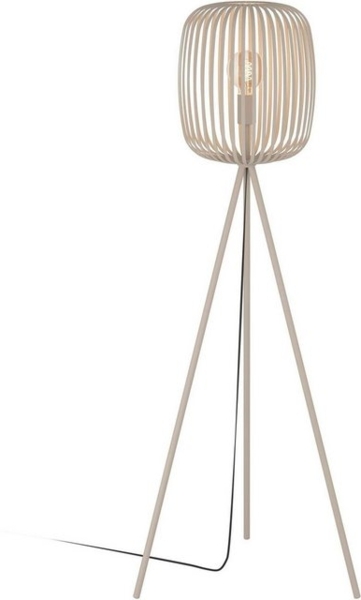 EGLO Stehlampe Stehleuchte ROMAZZINA, exkl. E27, Stahl, Stehlampe, Ein-/Ausschalter, ohne Leuchtmittel, Stativ Standleuchte, Dreibein, 140,5x32,5cm, Wohnzimmerlampe Bild 4