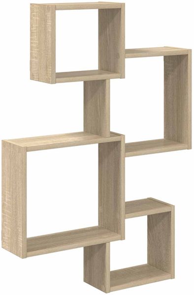 vidaXL Wandwürfelregale Wandhalterung Sonoma-Eiche 64 x 13,5 x 91,5 cm 8012126
