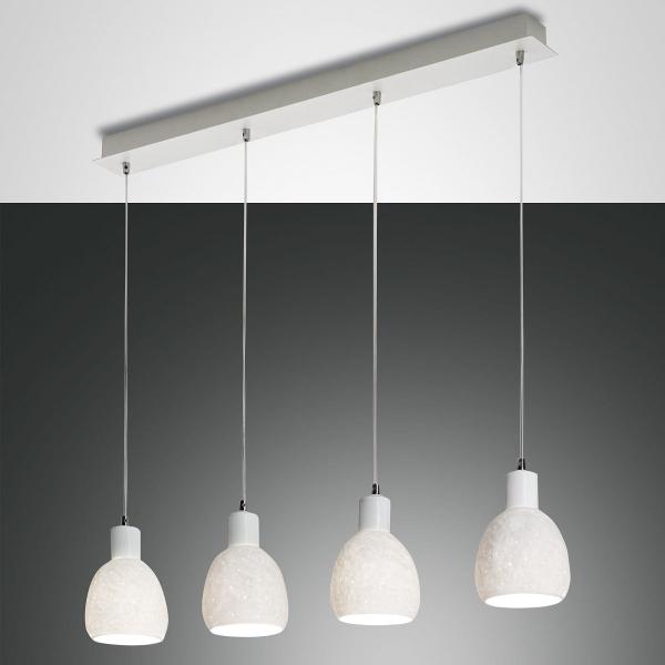 Fabas Luce 3534-49-102 Pendelleuchte Marina 4-flammig Keramik weiss