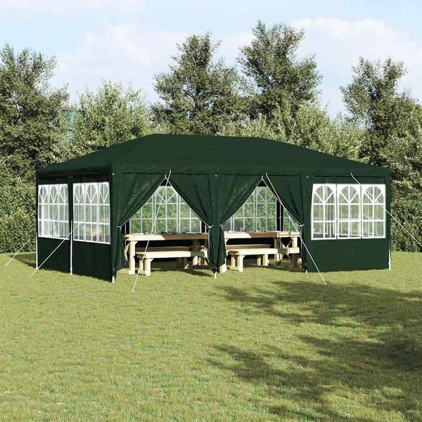 vidaXL Party-Zelt Grün 600 x 400 x 266 cm Polyethylen 42003436