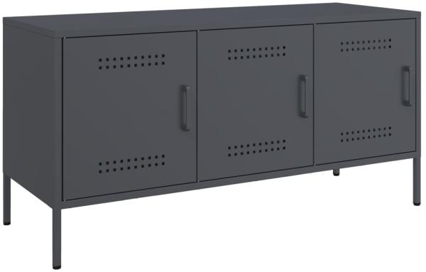 vidaXL TV-Schrank Anthrazit 100,5x39x50,5 cm Stahl 842948