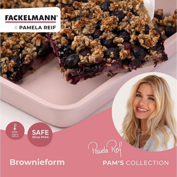 FACKELMANN Backform für Brownies, Kuchenform, Backblech, Kuchenblech