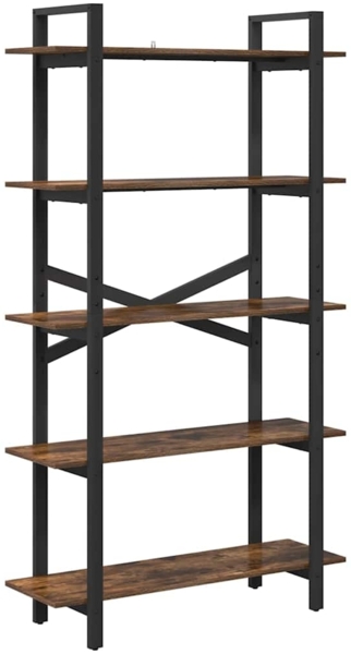 vidaXL Bücherregal Geräucherte Eiche 100 x 33,5 x 178 cm Holzwerkstoff 883936