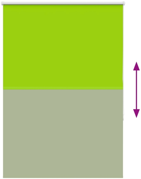 vidaXL Verdunkelungsrollo Grün 90x130 cm Stoffbreite 85,7 cm Polyester 4011230 Bild 8