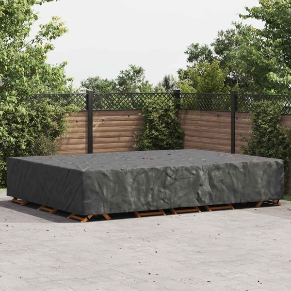 vidaXL Möbelbezug Uni Schwarz 400 x 300 x 70 cm 420D 4105871