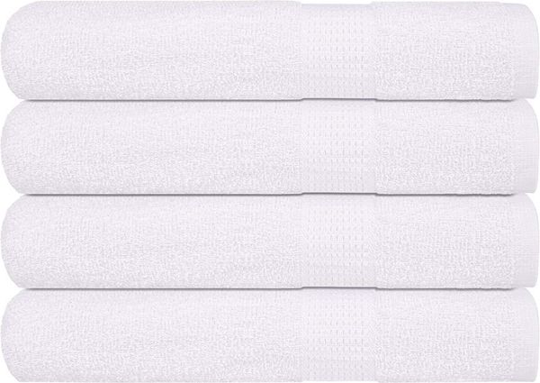 vidaXL Handtücher FROGN 4 Stk. Weiß 100x200 cm 360 g/m² 136666