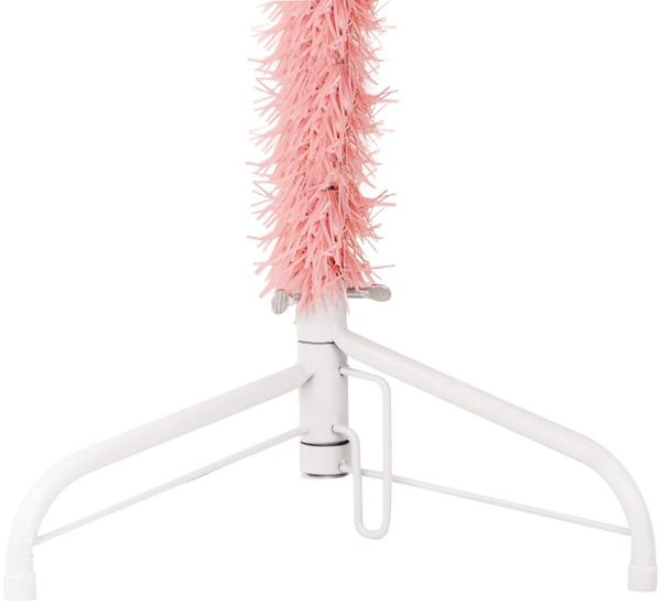 vidaXL Künstlicher Halb-Weihnachtsbaum mit Ständer Schlank Rosa 180 cm 344571 Bild 7