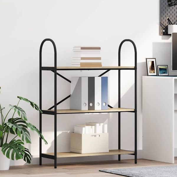 vidaXL Bücherregal Sonoma-Eiche 80 x 30 x 109 cm Holzwerkstoff 879900