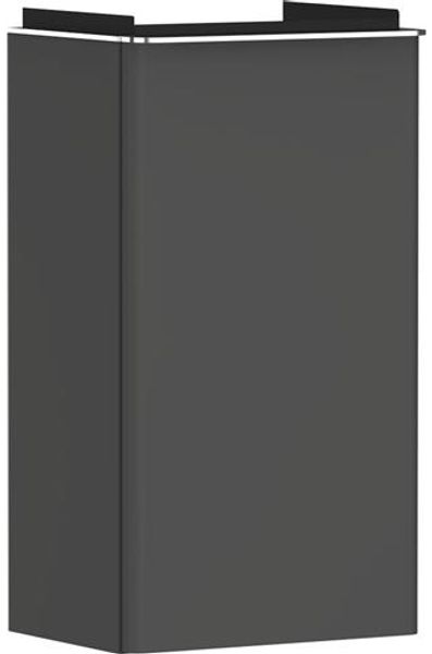 Unterschrank XeluQ Tür für TV 340×245 grau/chrom