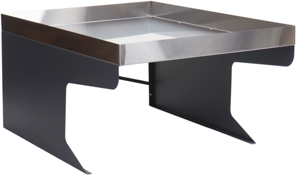 Mendler 'HWC-G60 XL' Mähroboter-Garage mit Pflanzkasten, Metall, 47 x 70 x 100 cm, Silber / Anthrazit