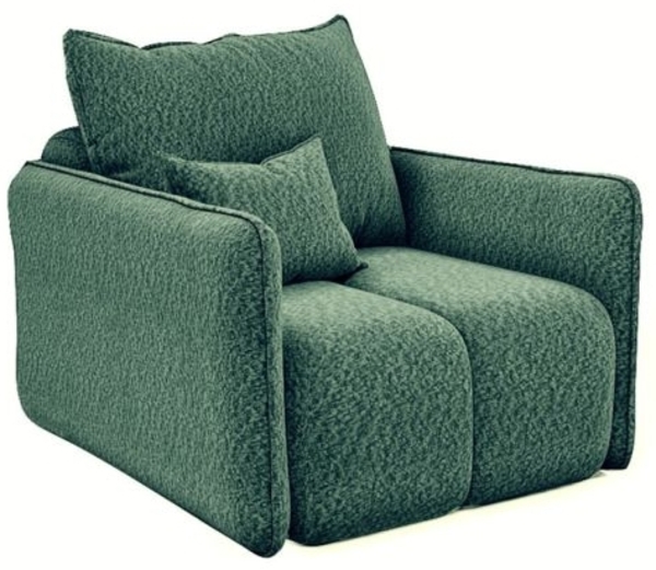 Sessel Designersessel MORGANO Stoff Abriamo Dunkelgrün