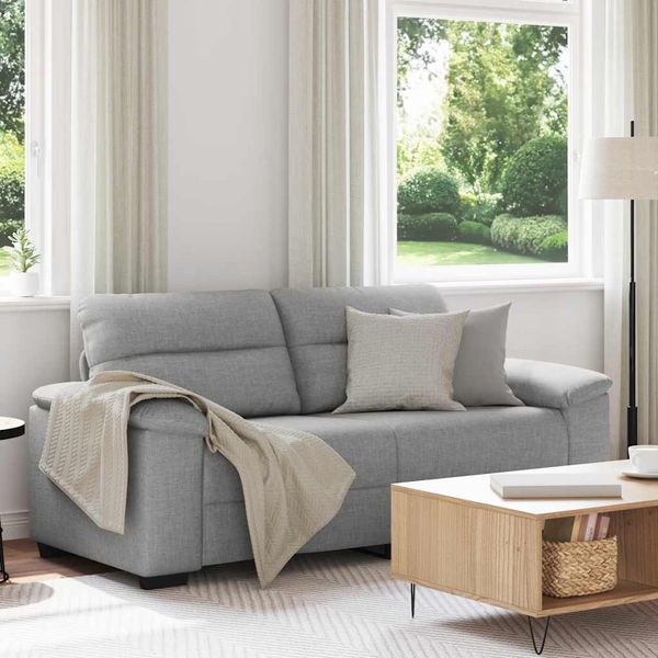 vidaXL 2-Sitzer-Sofa Wolkengrau 180x81x84 cm Stoff 4105315