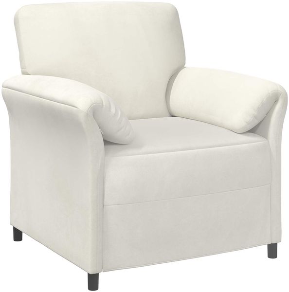vidaXL 1-Sitzer Sofa Creme 88 x 83 x 95 cm Samt 42033933 Bild 2