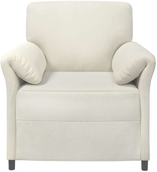 vidaXL 1-Sitzer Sofa Creme 88 x 83 x 95 cm Samt 42033933 Bild 3