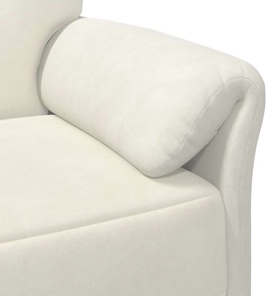vidaXL 1-Sitzer Sofa Creme 88 x 83 x 95 cm Samt 42033933 Bild 6