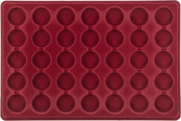 MC. Sammler Aufbewahrungsbox MC. Sammler Münztableau mit Schutzdeckel, Münzkoffer, Münzkassette, 35 Fächer - 36mm Ø