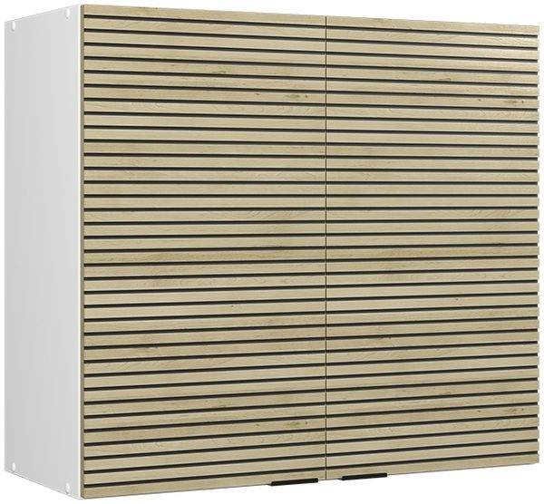 Küchenglasschrank Fame-Line Eiche Paneel 80 cm Vicco