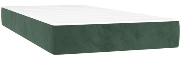 vidaXL Boxspringbett mit Matratze Dunkelgrün 120x190 cm Samt 3269828 Bild 5
