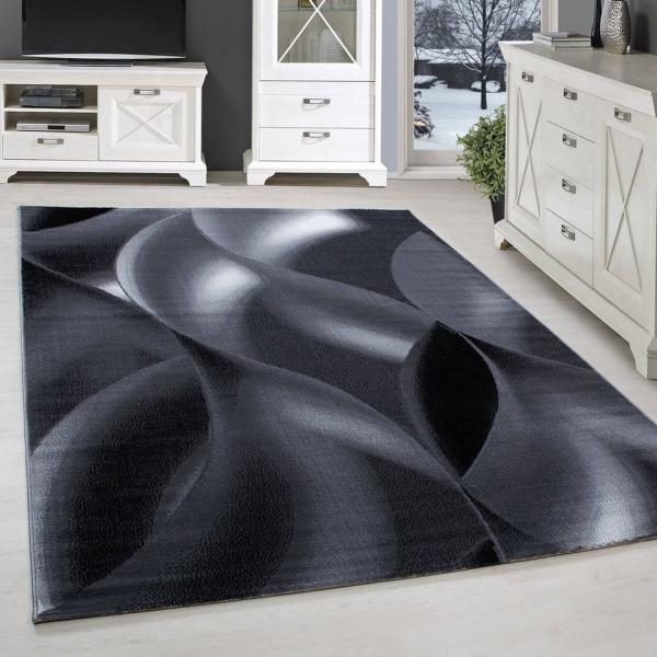 SIMPEX24 Designteppich Abstrakt Wellen Design, Läufer, Höhe: 6 mm, Modern Kurzflor Teppich Wohnzimmer Abstrakt Wellen Design Pflegeleicht
