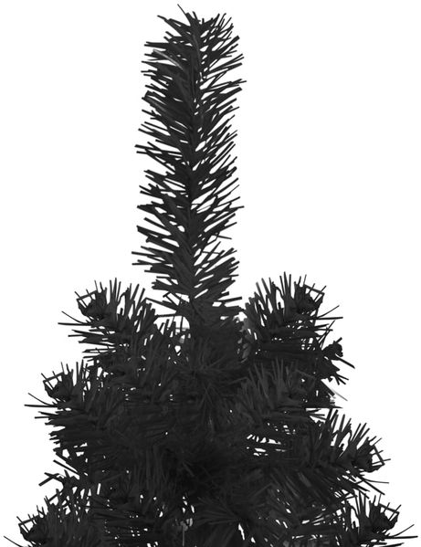 vidaXL Künstlicher Halb-Weihnachtsbaum Ständer Schlank Schwarz 150 cm 344575 Bild 5