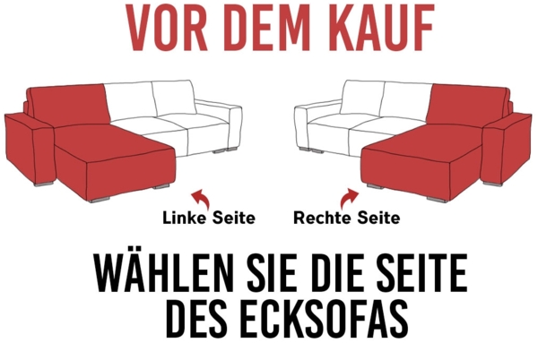 Mks Möbel 'Pedro L-Form' Ecksofa mit Schlaffunktion, verstellbaren Kopfstützen & Bettkasten, Hellgrau, Stoff, rechts Bild 10